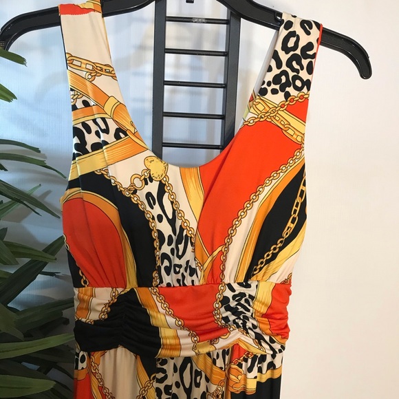 IB Diffusion Orange Multicolored Maxi Dress - Picture 5 of 13